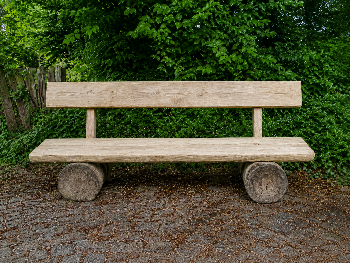 Gereinigte Holzbank nach der Anwendung mit S-Pro® GreenGo