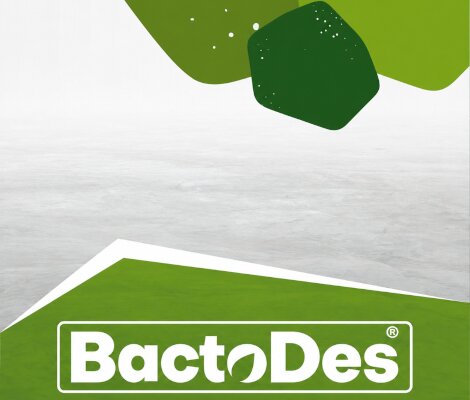 BactoDes Logo in grün