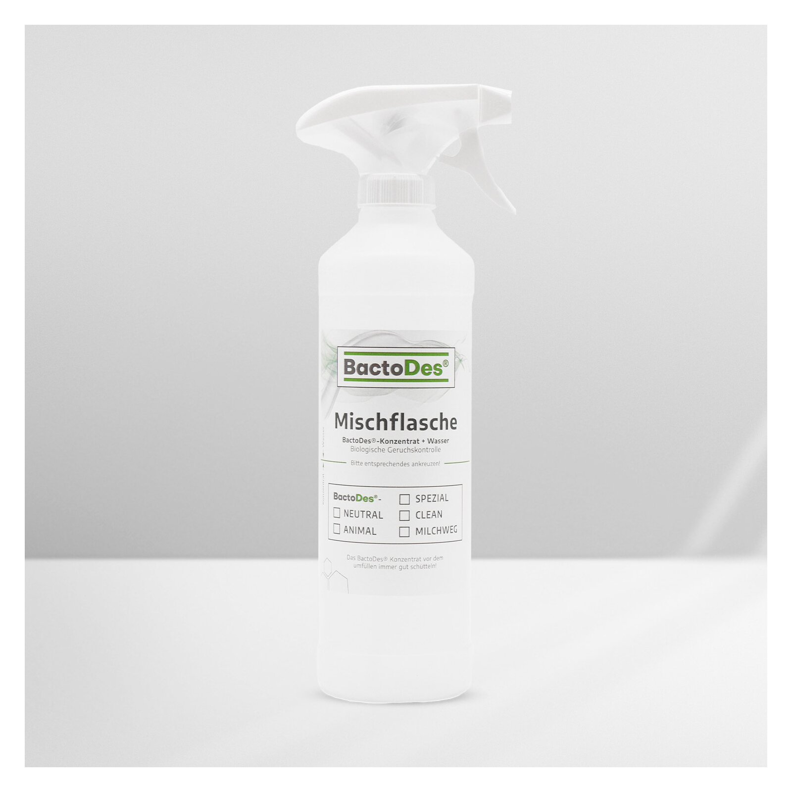 4260435510352 - Sprüh- und Mischflasche leer BactoDes-Standard 500ml
