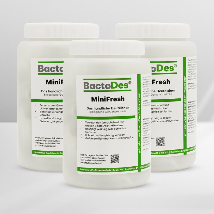 BactoDes-MiniFresh Geruchsneutralisierer-Säckchen Bundle 3x20 Stück.