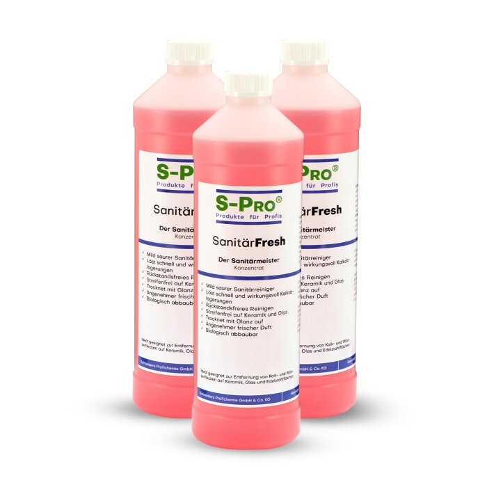 S-Pro SanitärFresh 3x1Liter Set