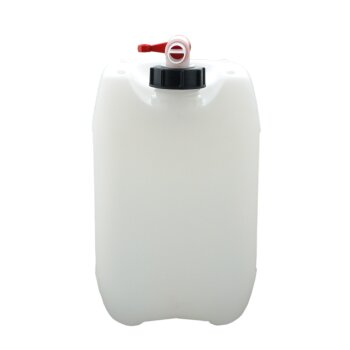 Wasserkanister 10l mit Hahn DIN 51 Kunststoff natur