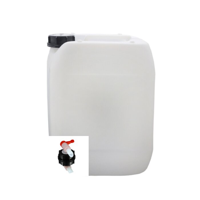 1x Wasserkanister 10l mit Hahn DIN 51 Kunststoff natur