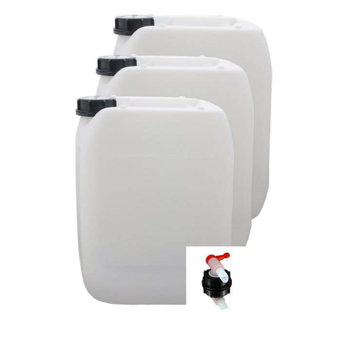 Wasserkanister 10 Liter Mit Hahn - Kunststoff, Blau, Für Camping, Garten & Haus