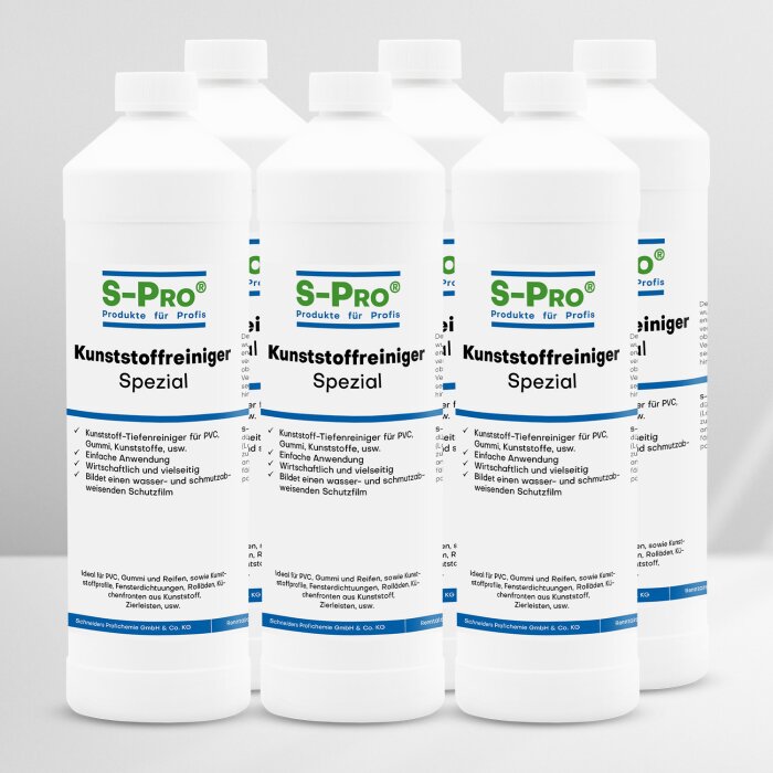 S-Pro® Kunststoffreiniger Spezial 6x 1Liter Karton