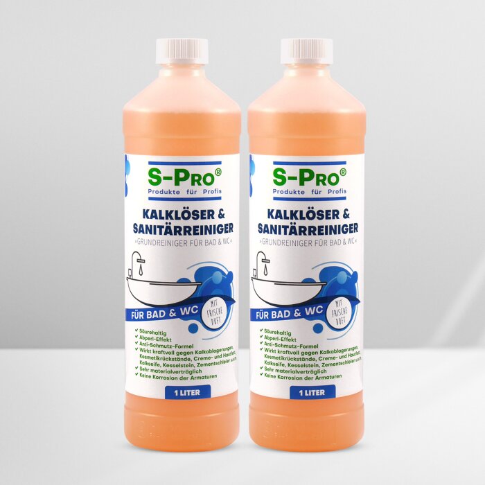 S-Pro Kalklöser und Sanitärreiniger 2x1Liter