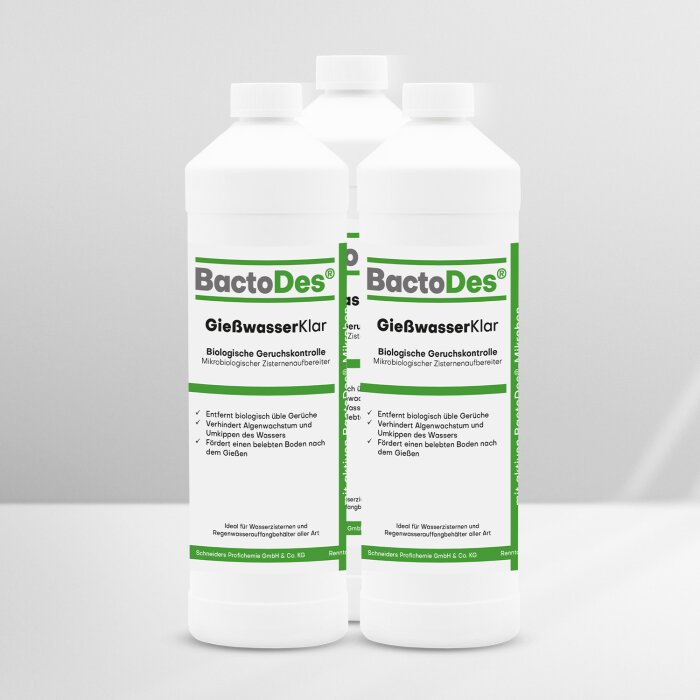 BactoDes® GießwasserKlar 3 x 1 Liter