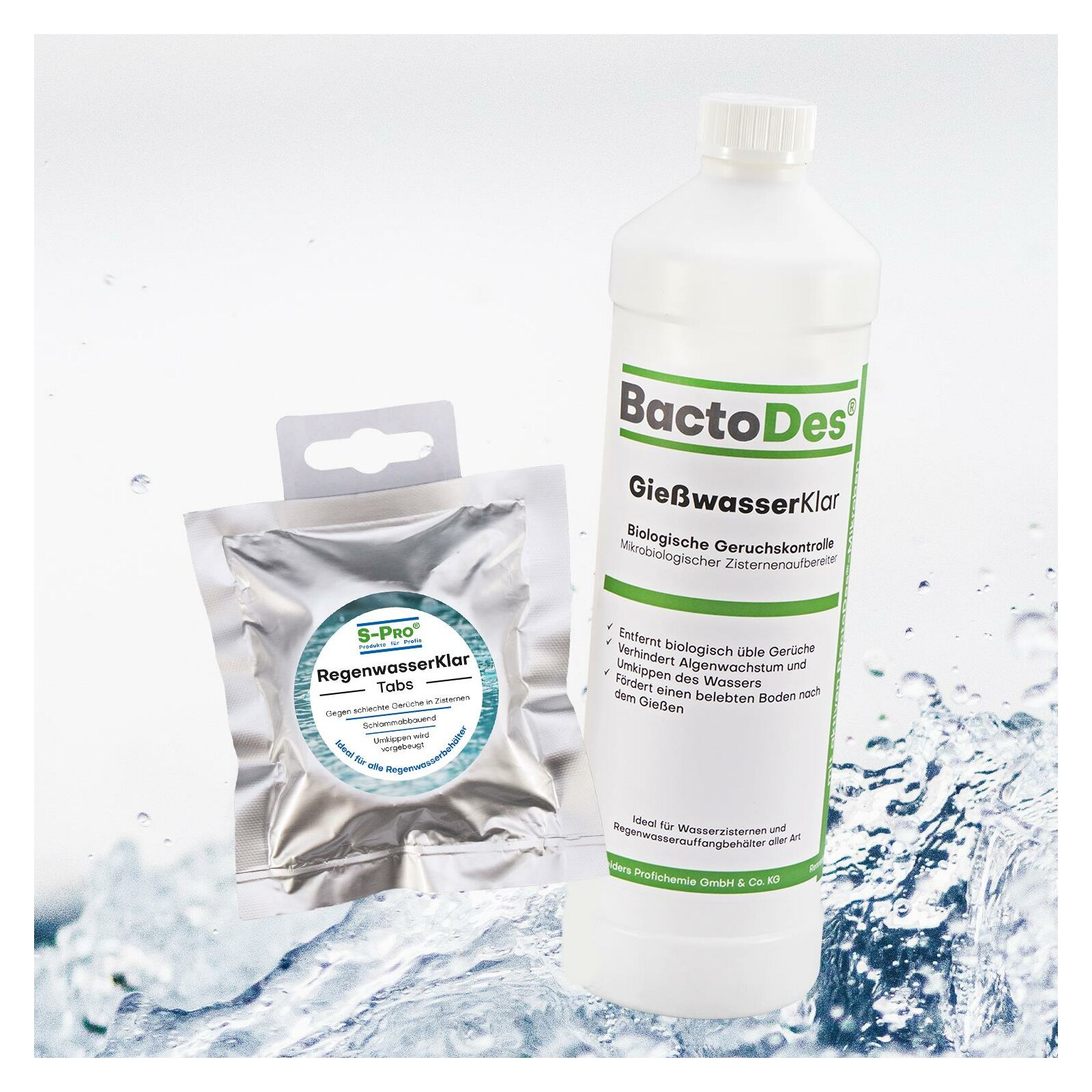 klar und günstig Kaufen-BactoDes® WasserKlar Bundle. BactoDes® WasserKlar Bundle <![CDATA[BactoDes® WasserKlar Bundle Das BactoDes® WasserKlar-Bundle  enthält die unschlagbare WasserKlar Produkt-Kombination: Sauerstofffördernde S-Pro® RegenwasserKlar-Tabs, in Ver