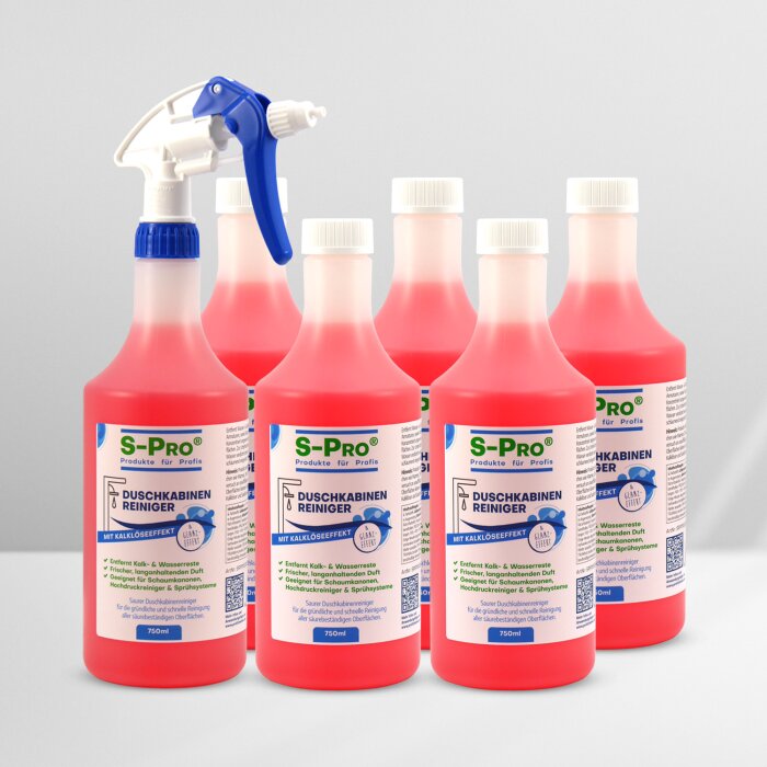 S-Pro® Duschkabinenreiniger 6x 750 ml