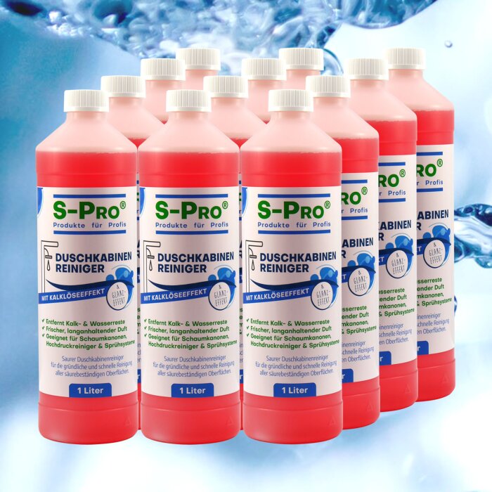 S-Pro® Duschkabinenreiniger 12 x 1Liter