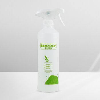 BactoDes® Green Leerflasche - GreenPE 500ml bedruckt