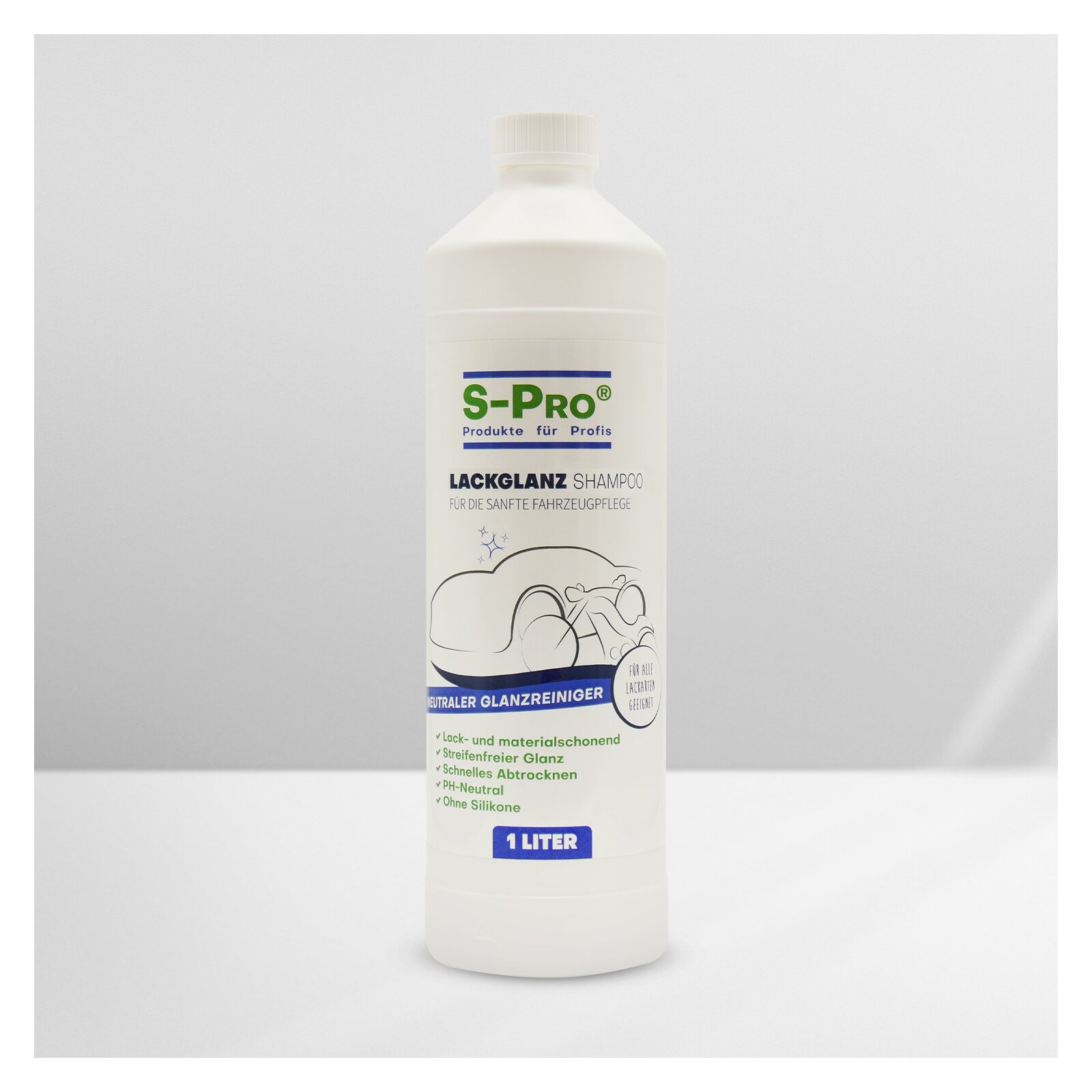 alu/Lack günstig Kaufen-S-Pro® LackGlanz Shampoo. S-Pro® LackGlanz Shampoo <![CDATA[S-Pro LackGlanz Shampoo - die sanfte Profipflege für die Fahrzeugreinigung •Lack- und materialschonend •Streifenfreier Glanz •Schnelles Abtrocknen •PH-Neutral •Ohne Silikone 