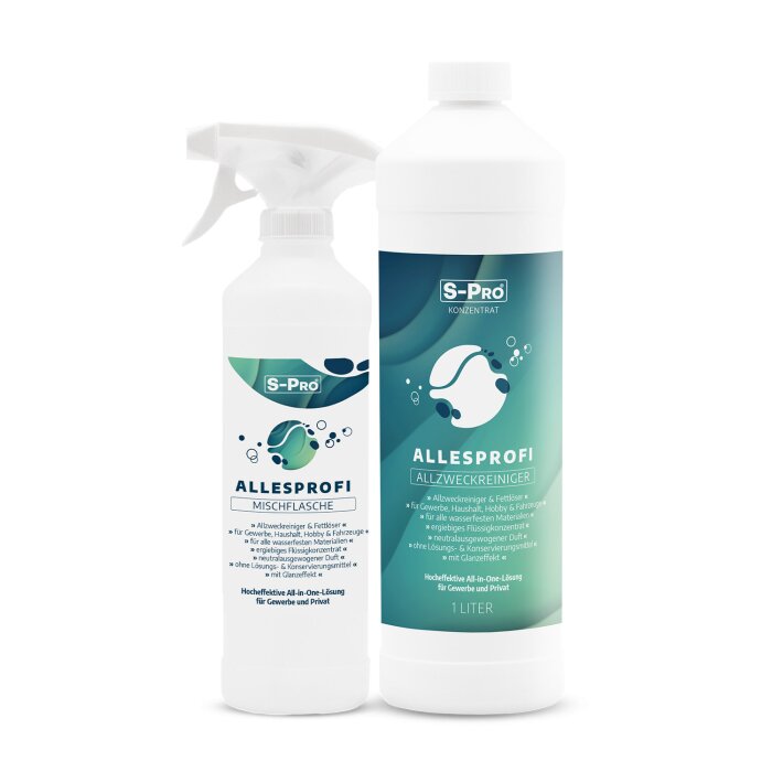 S-Pro AllesProfi Allzweckreiniger Konzentrat 1 x 1 Liter inkl. Mischflasche