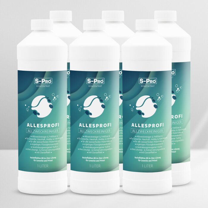 S-Pro AllesProfi Allzweckreiniger Konzentrat 6 x 1 Liter