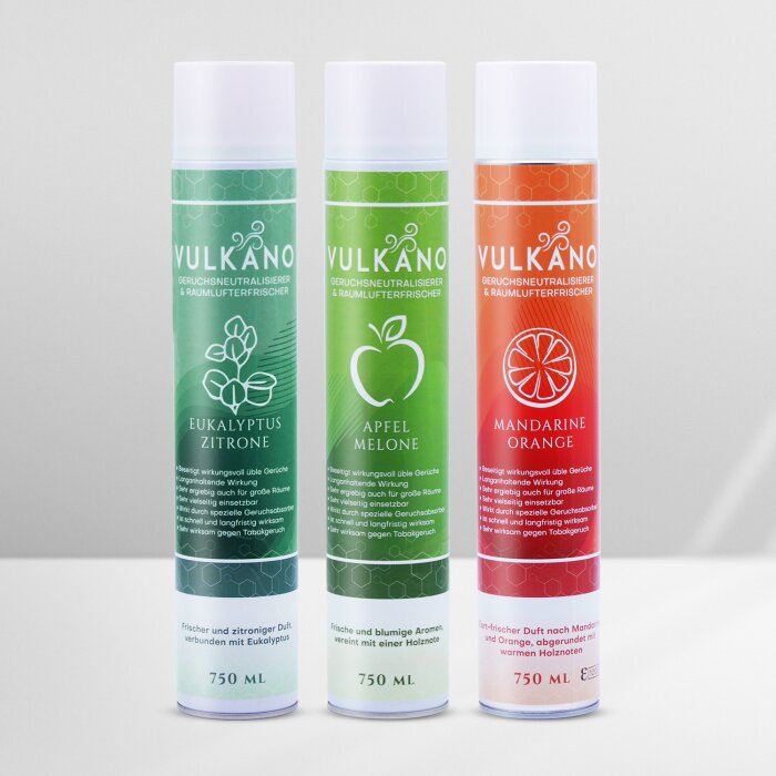 S-Pro Vulkano Raumluft-Geruchsneutralisierer 2er-Pack Eukalyptus-Zitrone