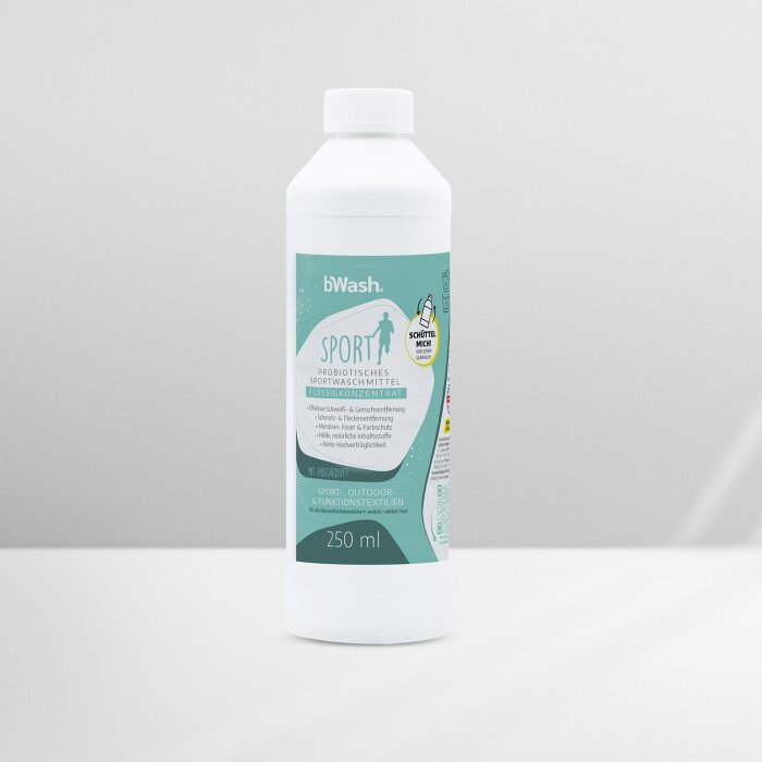 bWash® Sportwaschmittel Flüssigkonzentrat 250 ml inkl. Messbecher