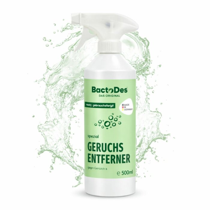 BactoDes® Spezial – Allround-Geruchsentferner für hartnäckige Gerüche Ready inkl. Sprühkopf 500 ml Flasche