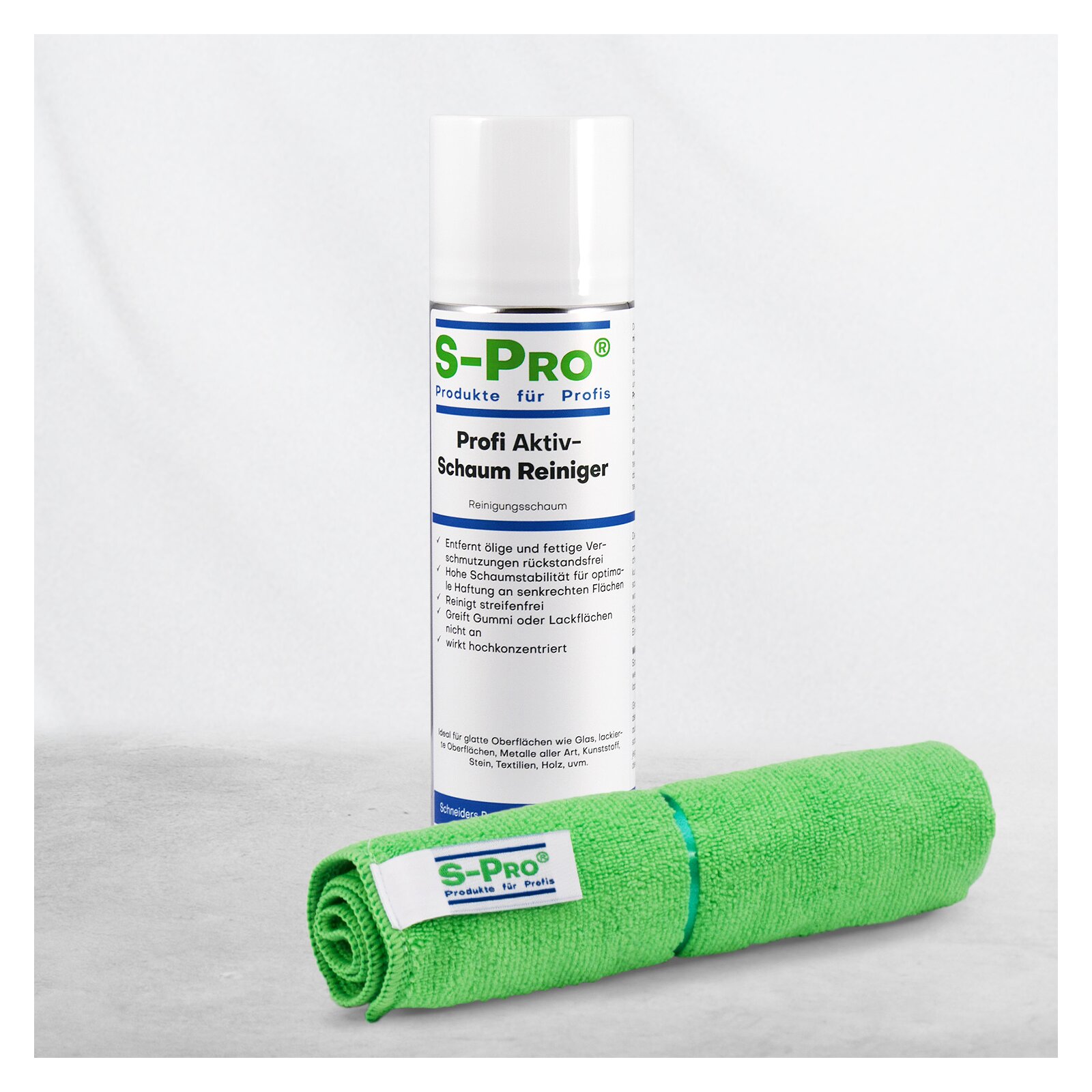 S-Pro® Profi AktivSchaum-Reiniger incl. hochwertigem Microfasertuch
