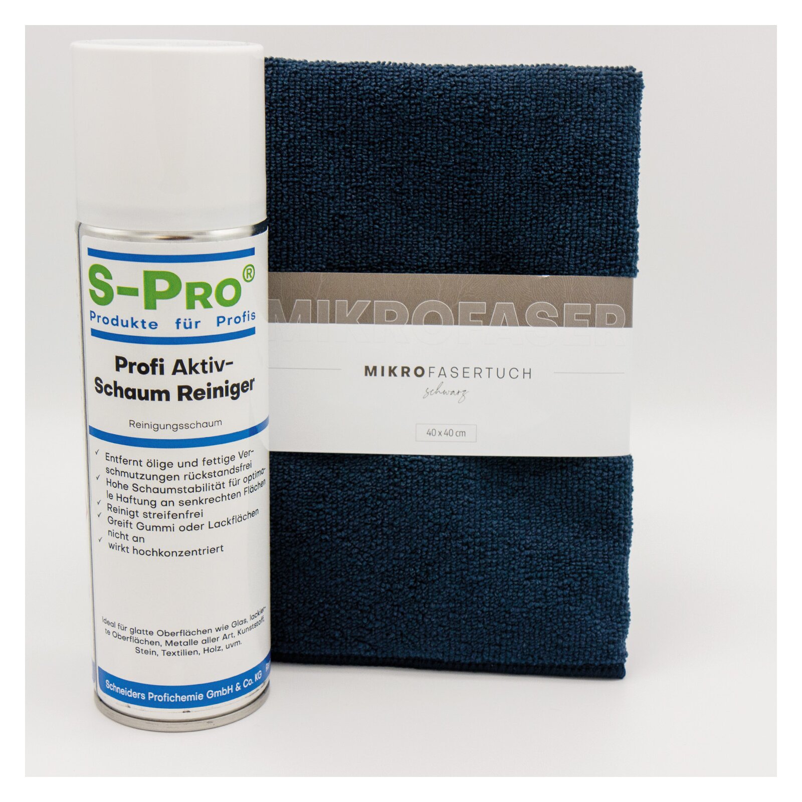 S-Pro® Profi AktivSchaum-Reiniger inkl. hochwertigem Mikrofasertuch