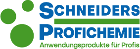 Schneiders Profichemie Logo in grün und blau